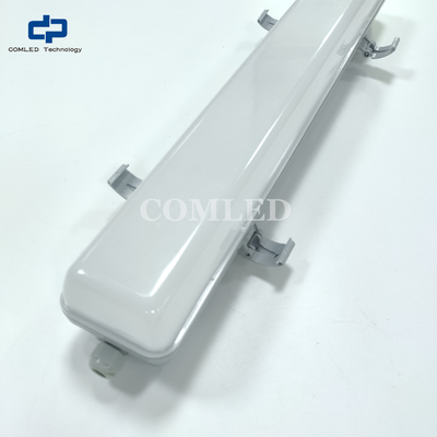 CE SAA approved 1200mm commercial/industrial LED Batten Light fixtures Surface Mount weatherproof lED lighting fixture With Emergency battery vapor proof lED light fittings